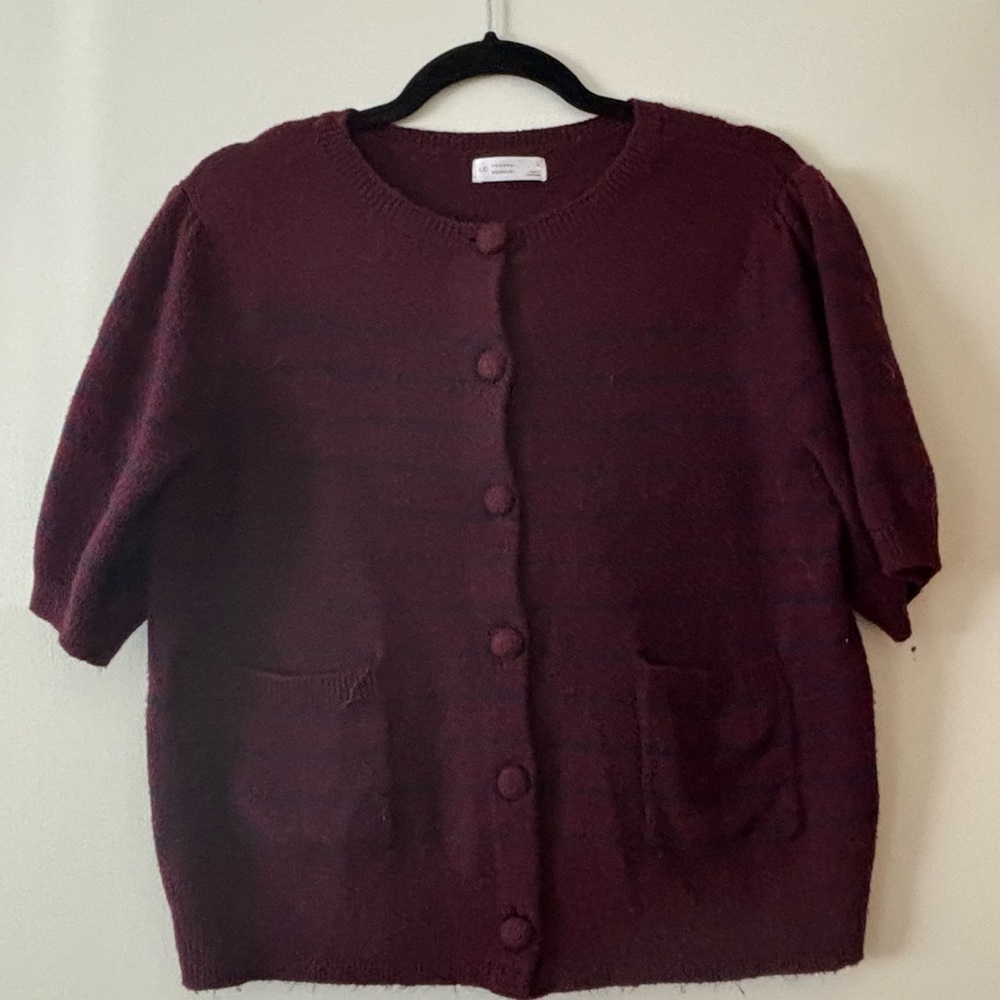 Kohl's Deep Burgundy Women's Cardigan